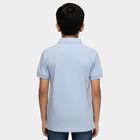 Boys' Light Blue Crew Neck Graphic Printed T-Shirt, Light Blue, small
