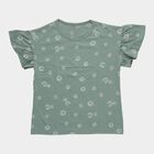Girls' T-Shirt, हल्का हरा, small