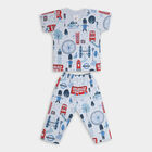 Kids' Cotton Suit Night, Light Blue, small image number null