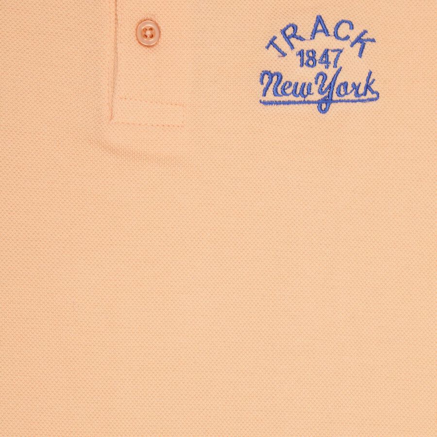 Boys' Half Sleeves T-Shirt , Peach, large