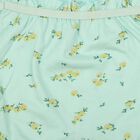 Girls' Mint Green Regular Fit Floral Ruffled Bloomer, Light Green, small