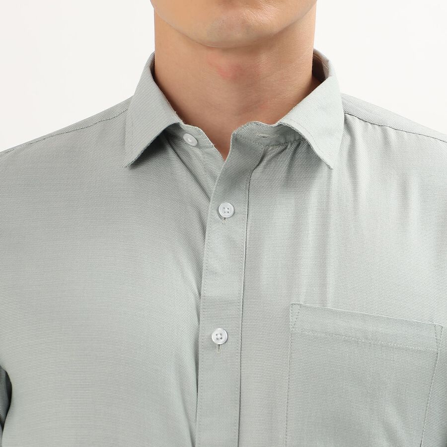 Men's Regular Collar Formal Shirt, Light Green, large image number null