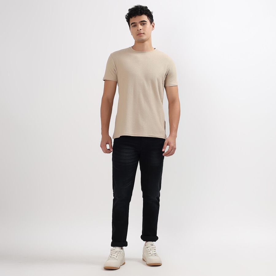 Men's Skinny Jeans, Black, large image number null