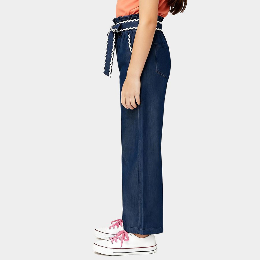 Girls' Jeans, गहरा नीला, large