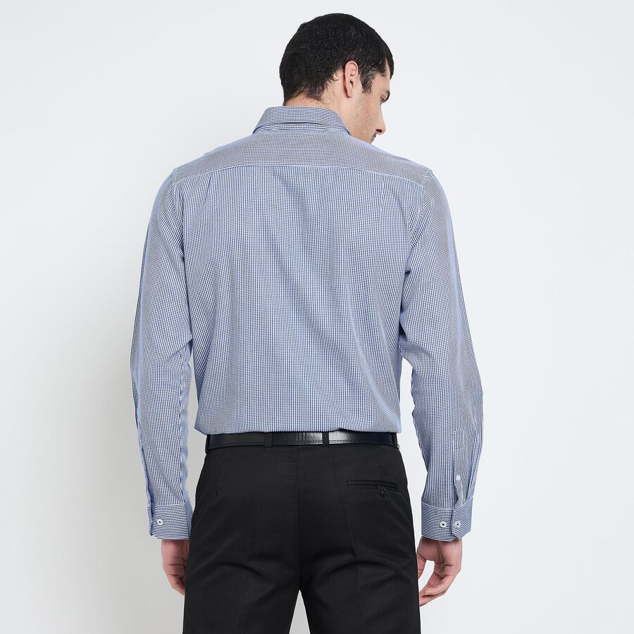 Men's 100% Cotton Formal Shirt , गहरा नीला, large image number null