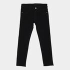 Girls' Black Regular Fit Classic Jeans, Black, small
