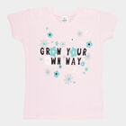 Girls Cotton T-Shirt, Light Pink, small image number null