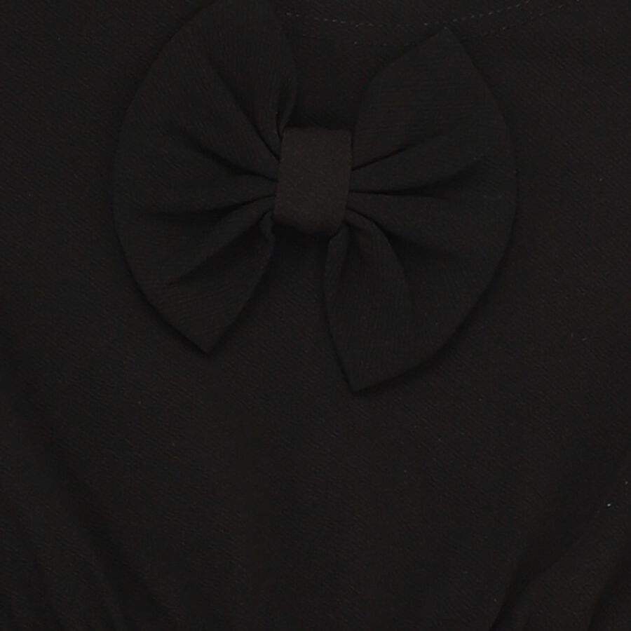 Girls' Dress, Black, large image number null