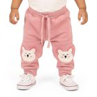 Infants' Soft Pink Bear Patch Cotton Blend Pyjama, हल्का गुलाबी, small image number null