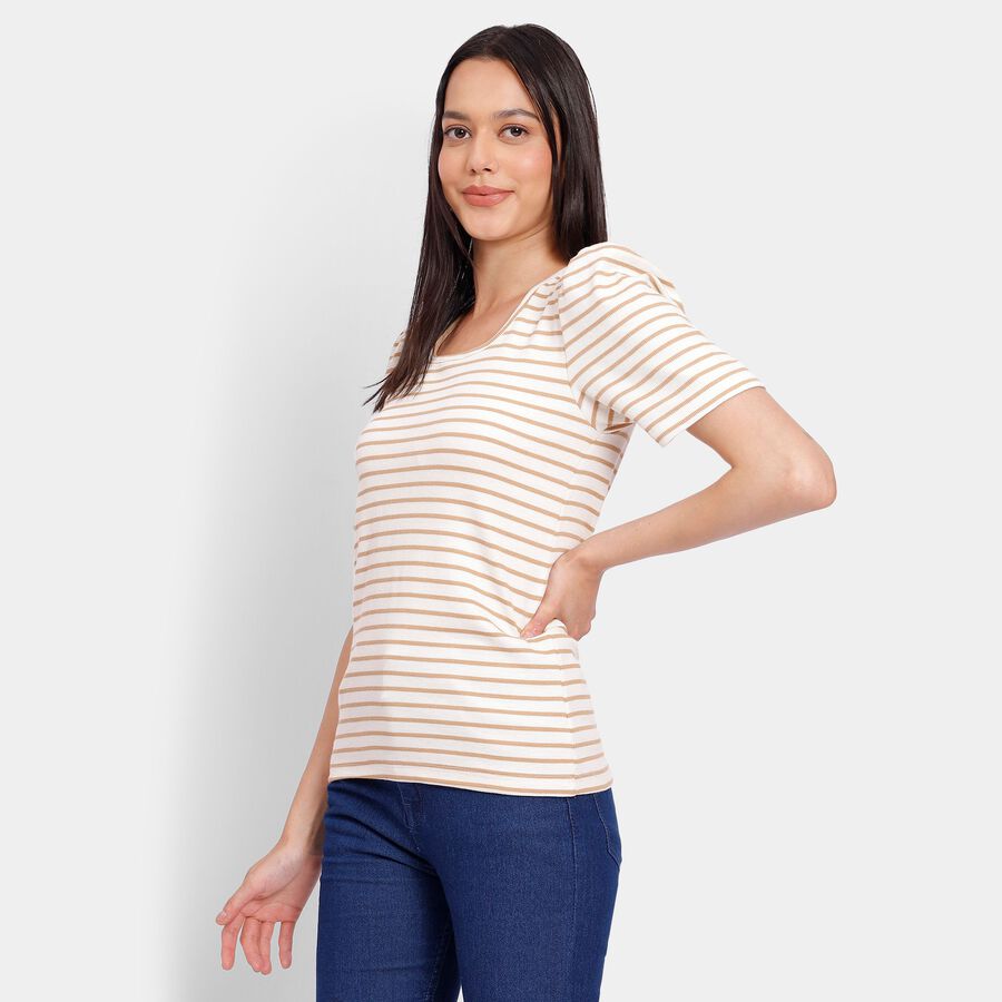 Ladies' Top, Beige, large image number null