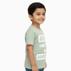 Boys' Half Sleeves T-Shirt, Light Green, small image number null