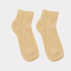 Women's Muted Khaki Regular Fit Ankle-Length Socks, Beige, small image number null