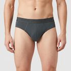 Men's Black Regular Fit Briefs, काला, small