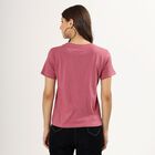 Ladies' 100% Cotton Round Neck T-Shirt , Pink, small image number null