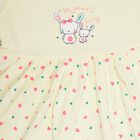 Infant Girls' 100% Cotton Frock, पीला, small