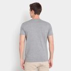 Cut & Sew Henley T-Shirt, Melange Mid Grey, small image number null