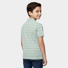 Boys Dark Green Round Neck Casual Half Sleeve T-Shirt, Dark Green, small