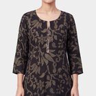 Women's Black Kurta, काला, small