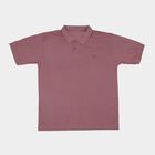 Boys Pink Round Neck Casual T-Shirt, Pink, small