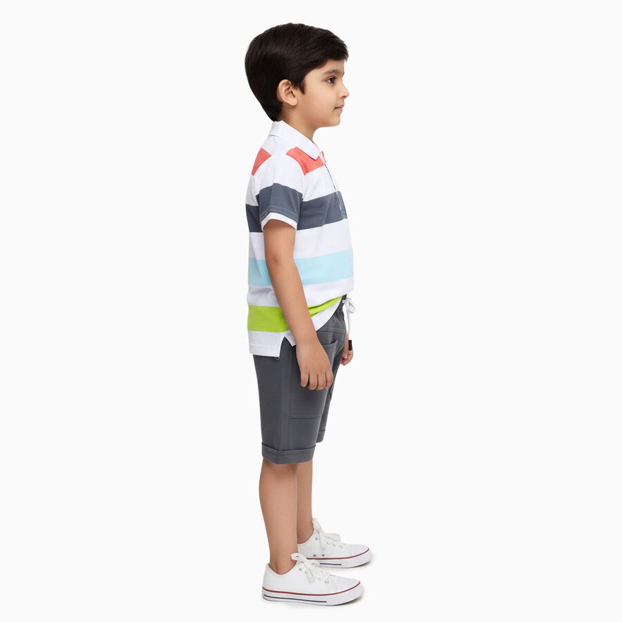Boys' Woven Baba Suit, सफ़ेद, large image number null