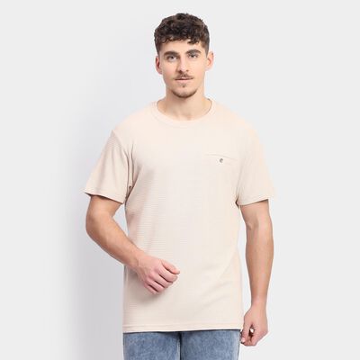 Men's Round Neck Half Sleeves T-Shirt 