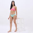 Women's Soft Pink Cotton V-Neck Basic Bra, मूँगा (कोरल), small image number null