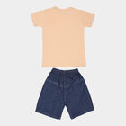 Boys Cotton Baba Suit, Peach, small image number null