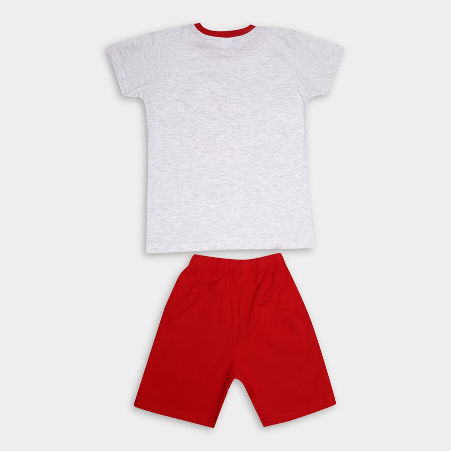 Boys' Knit Baba Suit, मिश्रित हल्का ग्रे, large image number null