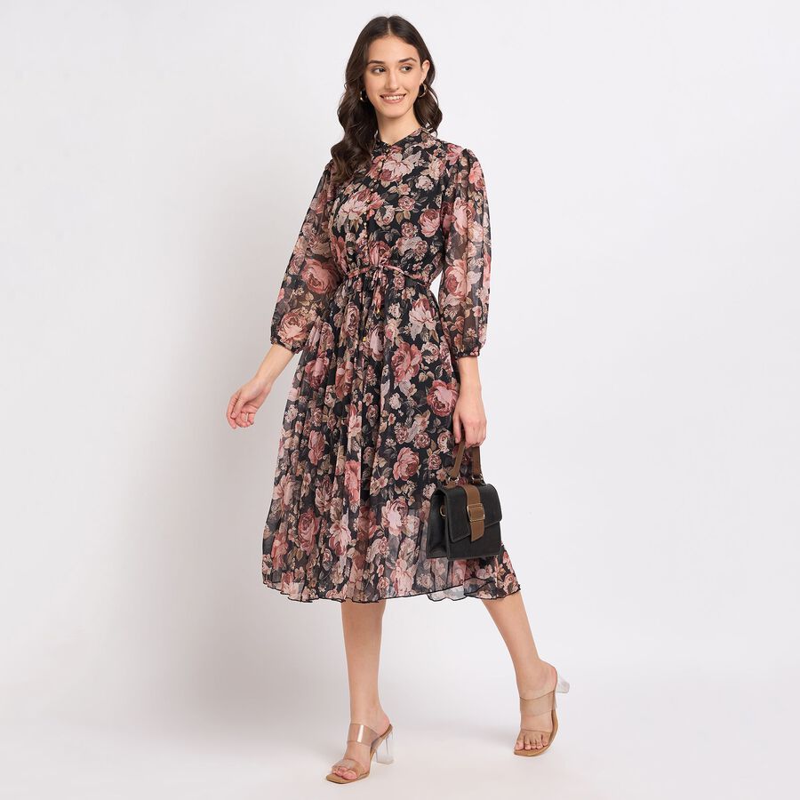 Ladies' Dress, काला, large image number null