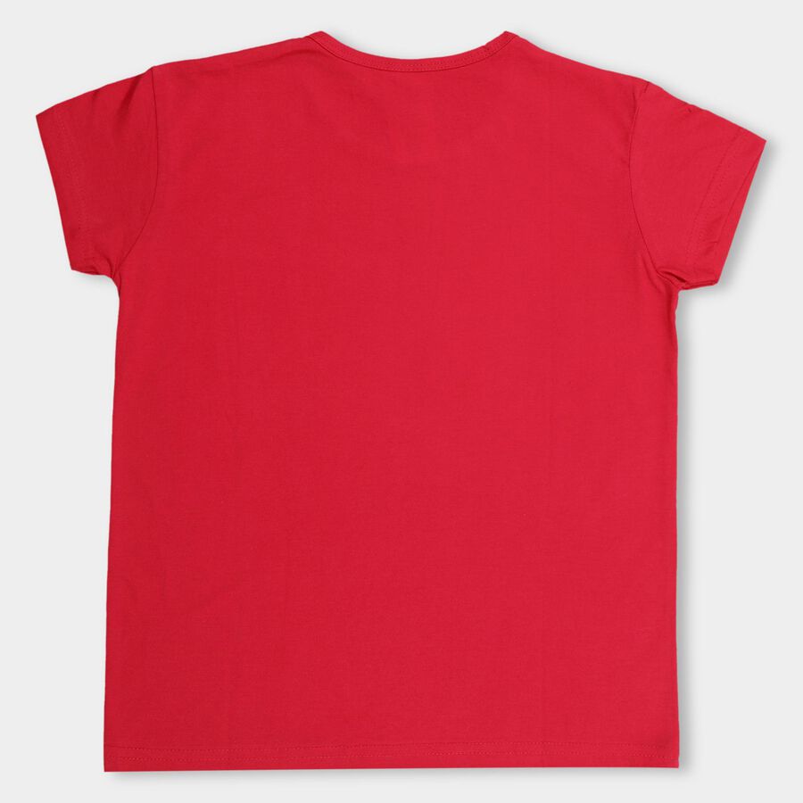 Girls' T-Shirt , रानी (फ्यूशिया), large image number null