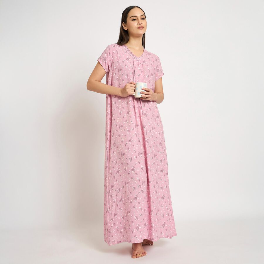 Ladies' Nighty, Pink, large image number null