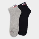Men's Socks (Pack of 2), मिश्रित हल्का ग्रे, small