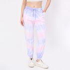 Women's Lilac Regular Fit Side-Striped Track Pants, Lilac, small