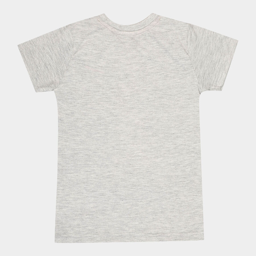 Boys T-Shirt, Melange Light Grey, large image number null