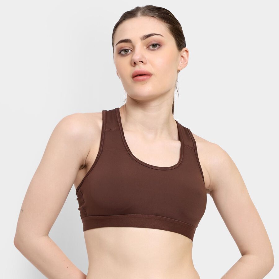 Ladies' Sports Bra , भूरा, large image number null