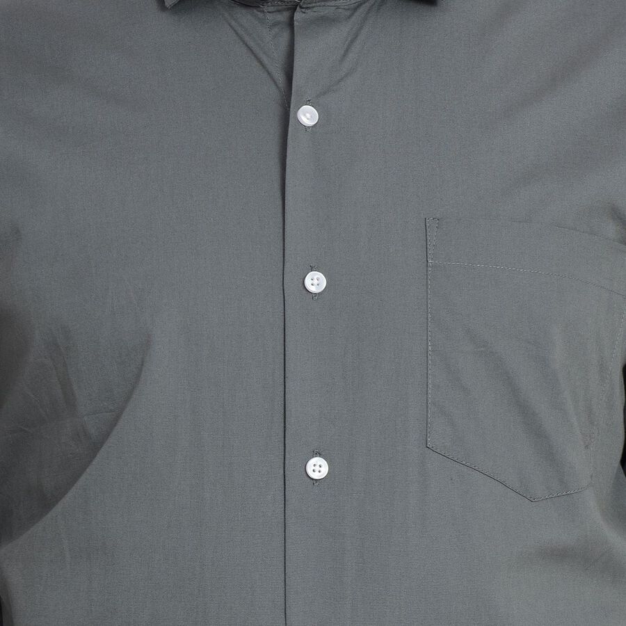 Men's 100% Cotton Formal Shirt, गहरा हरा, large image number null