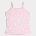 Girls' 100% Cotton Vest , गुलाबी, small image number null
