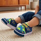 Boys' Blue Velcro Casual Sneakers, नीला, small
