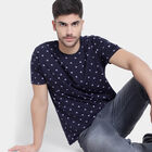 Round Neck T-Shirt, Navy Blue, small image number null