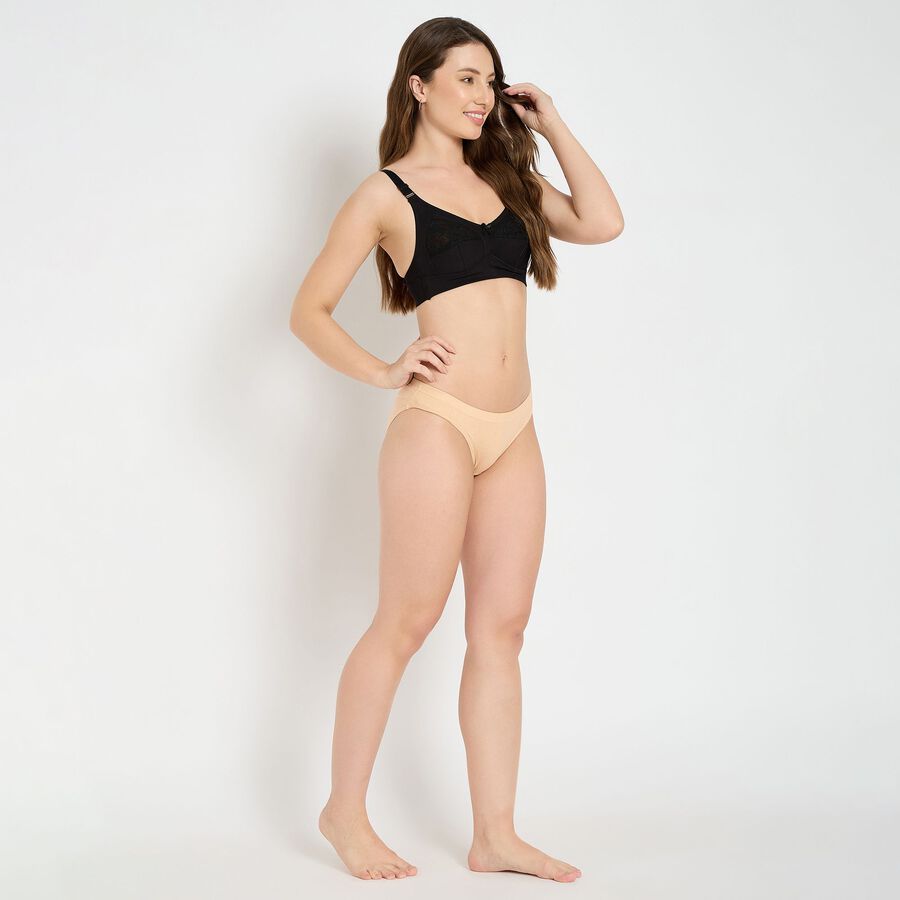 Ladies' 100% Cotton Panty , खाकी, large image number null