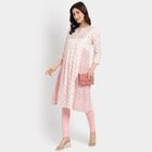 Ladies' 100% Cotton Kurta, Coral, small image number null