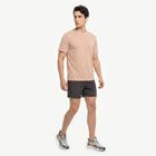 Men's Light Pink Round Neck Regular Drifit T-Shirt, हल्का गुलाबी, small