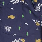 Kids' Navy Blue Relaxed Fit Printed Jamaican Shorts, Navy Blue, small image number null