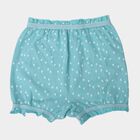 Girls' Aqua Regular Fit Solid Bloomer, एक्वा, small
