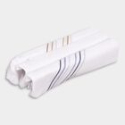 Men's White Cotton Striped Handkerchief Pack of 3, White, small