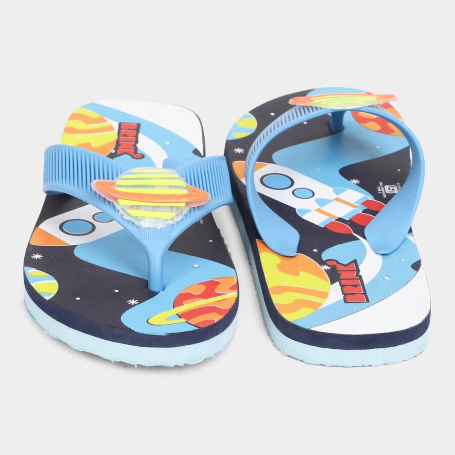 Kids Printed Slippers, नीला, large image number null