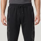Men's Black Jogger Fit Graphic Printed Cotton Blend Pyjama, Black, small