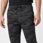 Men's Mid Blue Slim Fit Camouflage Jogger Trousers, मध्यम नीला, small