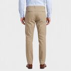 Men's Beige Slim Fit Chino Trousers, गहरा पीला, small
