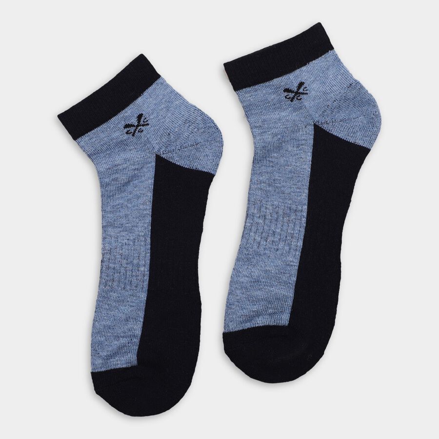 Men's Socks (Pack of 3), मिश्रित हल्का ग्रे, large